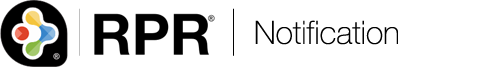 RPR Notification